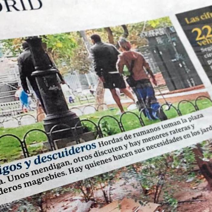 Românii acuzați de mizeria din Plaza de España