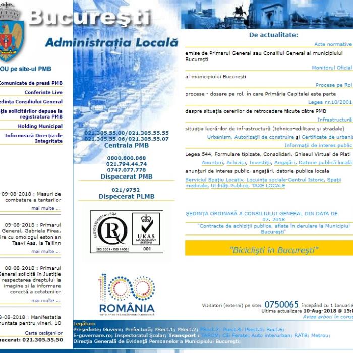 Mesajul M˙˙e PSD a apărut pe site-ul Primăriei București . FOTO