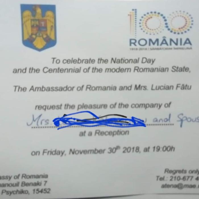 Diaspora, revoltată. Incredibil. Cum arată invitația semnată de un ambasador român: "Citiți și vă minunați"
