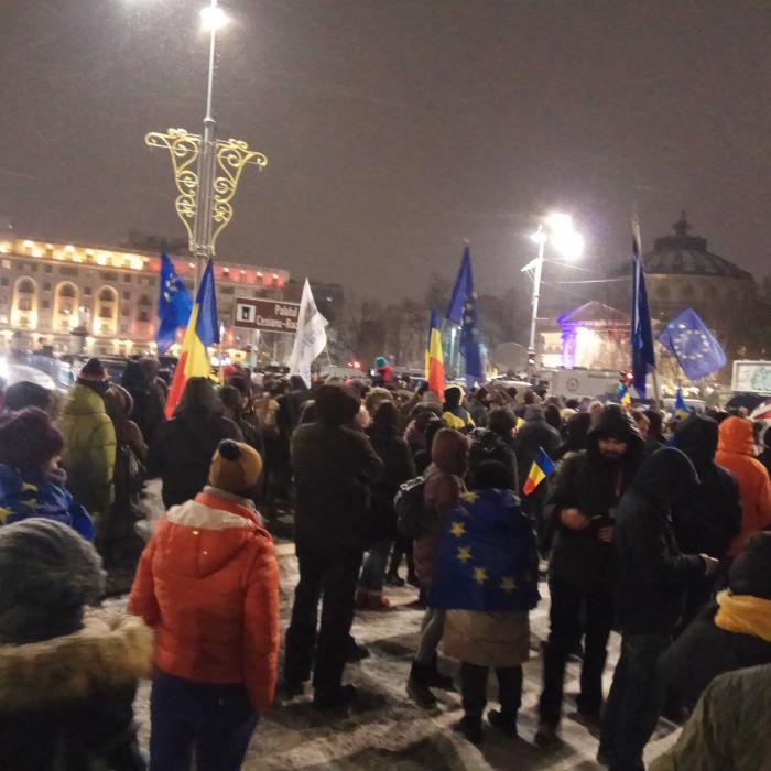 "Solidari cu Realitatea TV". PROTEST în Capitală, după decizia CNA