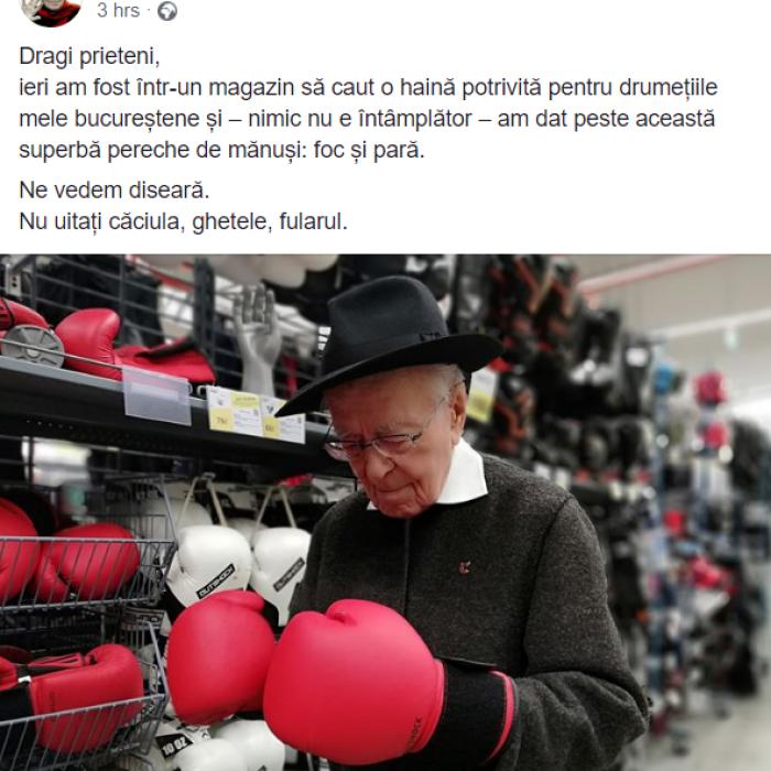 Mihai Șora, APEL pentru PROTESTE!