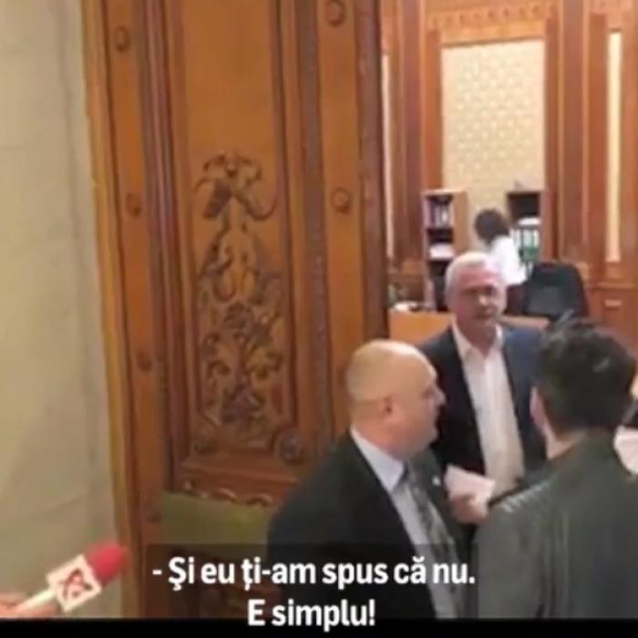 Ieșire NERVOASĂ. Dragnea cheamă un JURNALIST în baie (VIDEO)