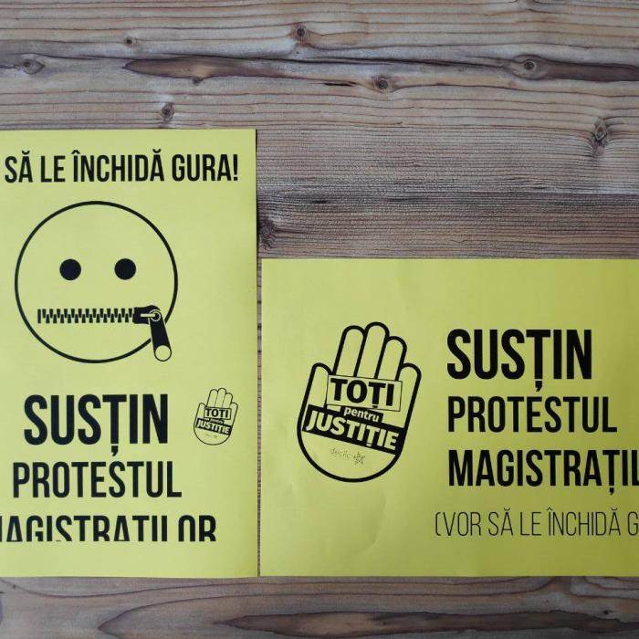 Proteste pentru SUSȚINEREA magistraților din toată țara