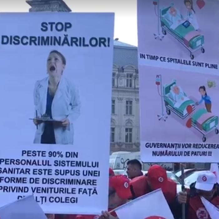PROTEST la Ministerului Sănătății 