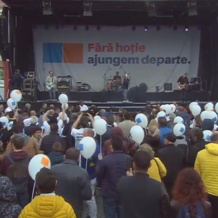 PRIMUL miting USR-PLUS a ÎNCEPUT la Cluj (VIDEO)