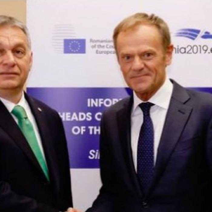 Donald Tusk, întrevedere cu Viktor Orban la Sibiu