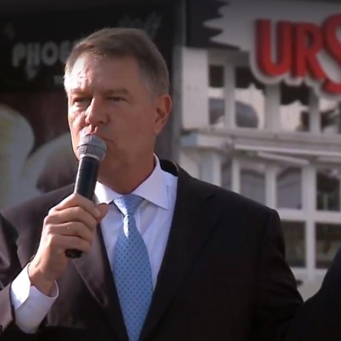 K. Iohannis: "Au încercat să vă umilească la voi acasă. Nu le-a ieşit. S-au cocoţat"