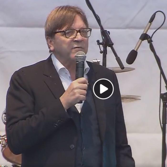 Liderul ALDE din PE, la mitingul USR PLUS: "Vom crea o nouă mișcare în Europa"
