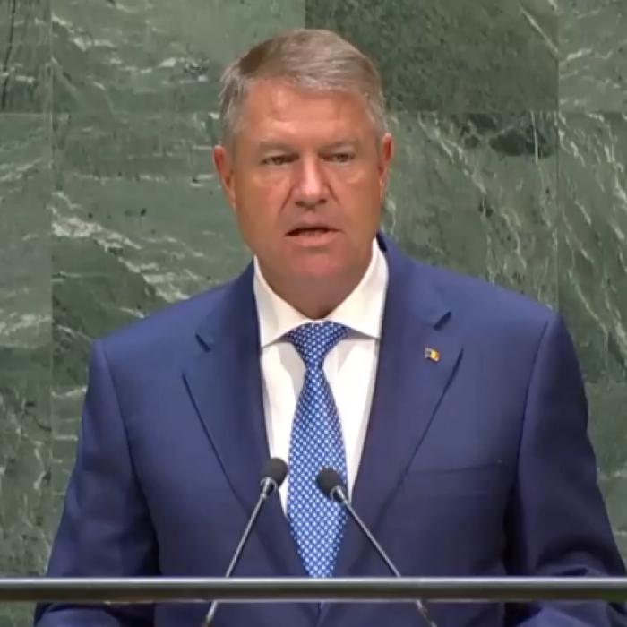 Klaus Iohannis, la Adunarea Generală a ONU: "Odată cu căderea oribilului regim comunist, acum 30 de ani..."