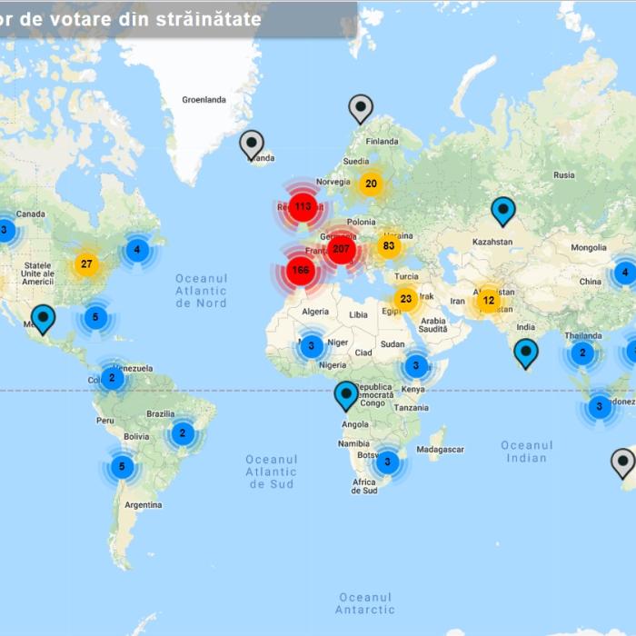 Alegeri PREZIDENȚIALE 2019 în DIASPORA. LISTA COMPLETĂ a SECȚIILOR de VOT