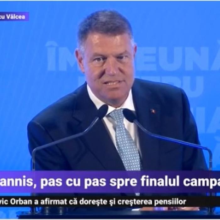 PREZIDENŢIALE. Klaus Iohannis, PREMIERĂ pe scena mitingului electoral: "Vă spun ceva ce nu am spus NICIODATĂ"