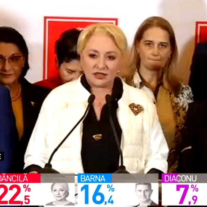Viorica Dăncilă, REACȚIE după REZULTATELE EXIT-POLL-urilor: „Nu mi-e teamă de Diaspora. Nu am plâns!”