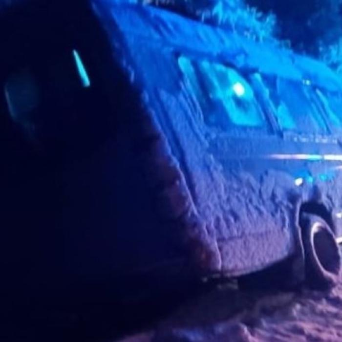 Microbuz cu 15 elevi ROMÂNI, răsturnat din cauza NINSORII
