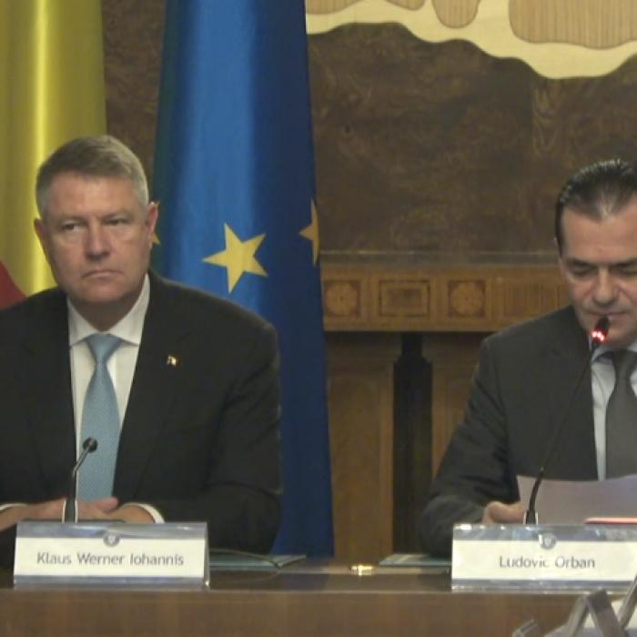 Klaus Iohannis scoate la tablă Guvernul Orban, la o lună de la învestire