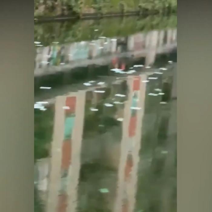 Italia. Locuitorii din Milano au avut parte de o SURPRIZĂ: mii de bancnote de 100 euro PLUTEAU pe un canal (VIDEO)