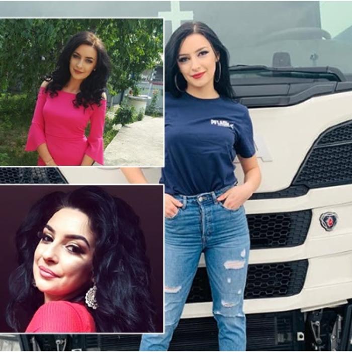 A fost aleasă cea mai FRUMOASĂ șoferiță ROMÂNCĂ de TIR. Are doar 22 de ani 