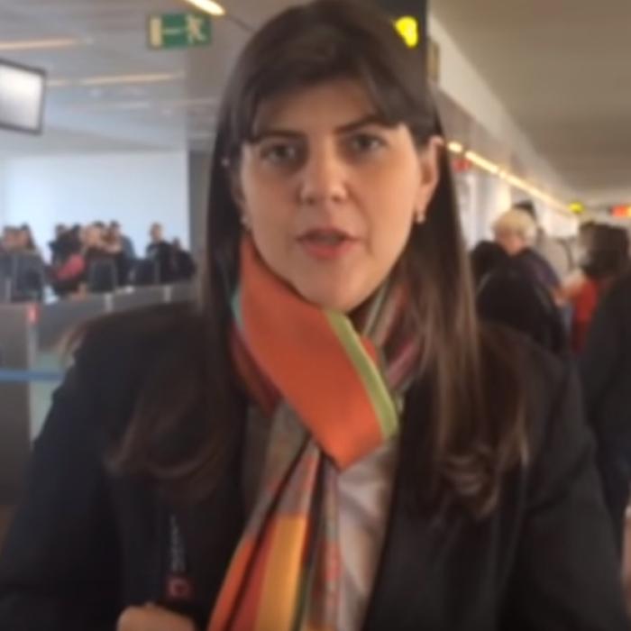Laura Kovesi, probleme mari în Belgia. Blocată de 18 ore în aeroport din cauza condițiilor meteo