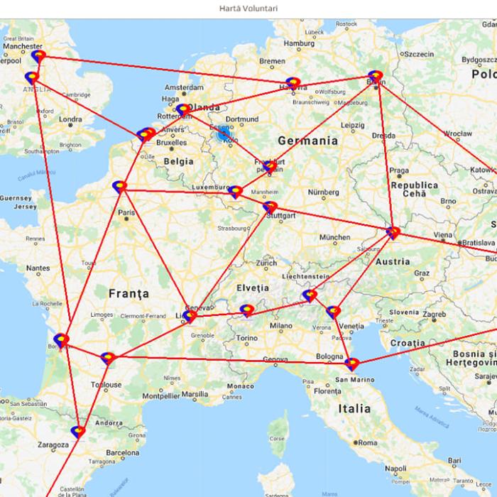 RoOmenia salvează românii din diaspora în pandemia de coronavirus: Voluntari în Europa - aplicație pentru Android