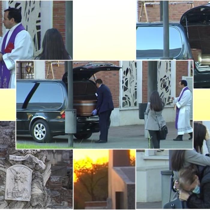 Spania. Înmormântări ca la „drive-thru”. Participanții fac „live” pentru rudele și prietenii rămași acasă (VIDEO)