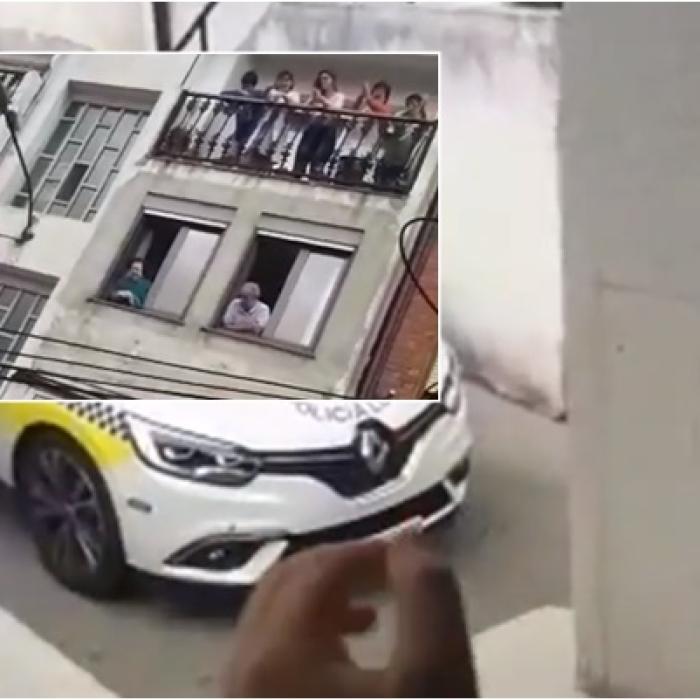 Poliția din Spania, cadou special pentru un copil român. Tot cartierul a aplaudat