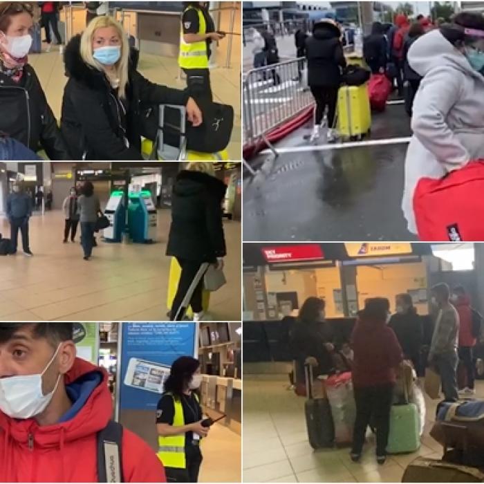 Zeci de români care au vrut să plece în Spania, blocați pe Otopeni: „Muncim cinstit acolo!”