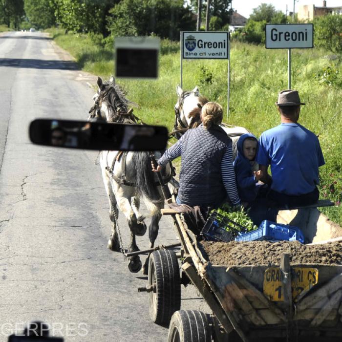 Patru copii români, răniți după ce un sirian a intrat cu mașina într-o căruță