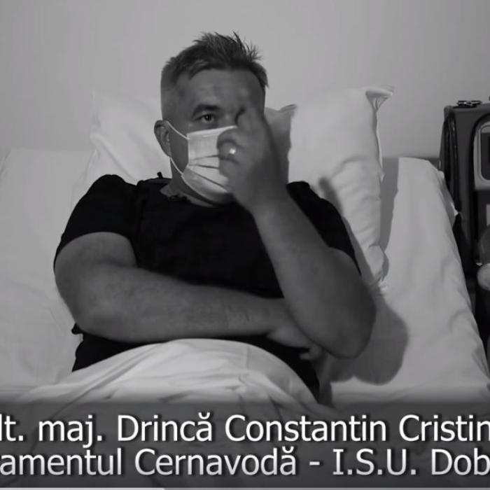 Pompier român infectat cu Covid-19, în lacrimi: „Dacă voi salva măcar o viață, sunt cel mai fericit om!“ (Video)