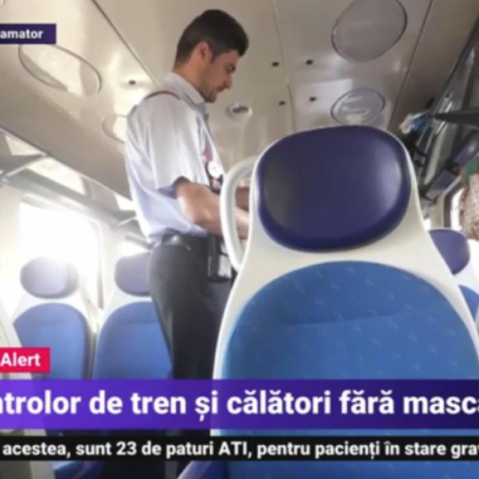 Controlor de tren, prins fără mască de protecție: "Nu există nicio epidemie. Purtați măștile de PROȘTI!"