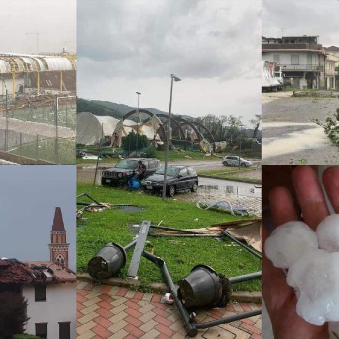 Italia. Imaginile dezastrului după o furtună. Daune mari în agricultură