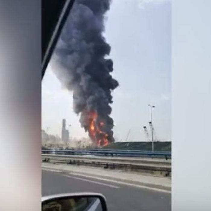 Incendiu la un depozit din Beirut, la o lună după explozia devastatoare