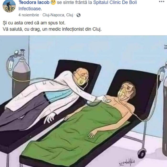 Medic infecționist român, imagine tulburătoare despre starea medicilor: „Și cu asta cred că am spus tot!”