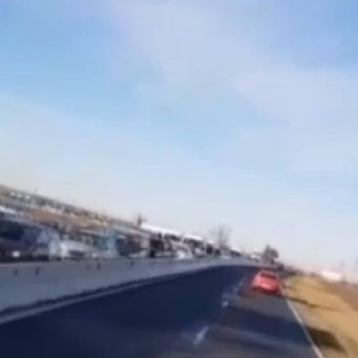 Coadă de 10 km la intrarea în Constanța, aflat acum în carantină