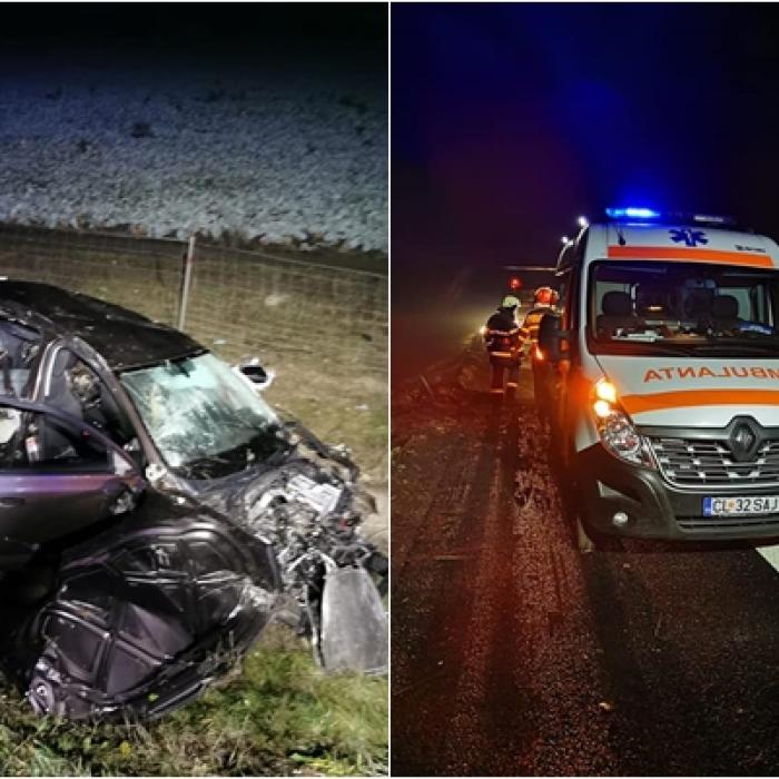 Accident mortal în noaptea de Ajun: Mama, moartă pe loc. Copilul de 12 ani din dreapta, rănit