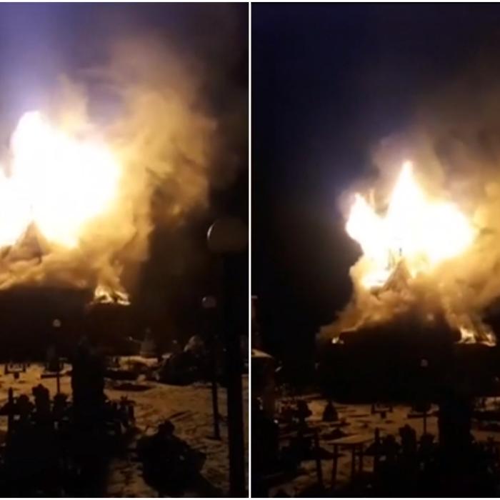 Incendiu DEVASTATOR în Suceava: o biserică arde din temelii