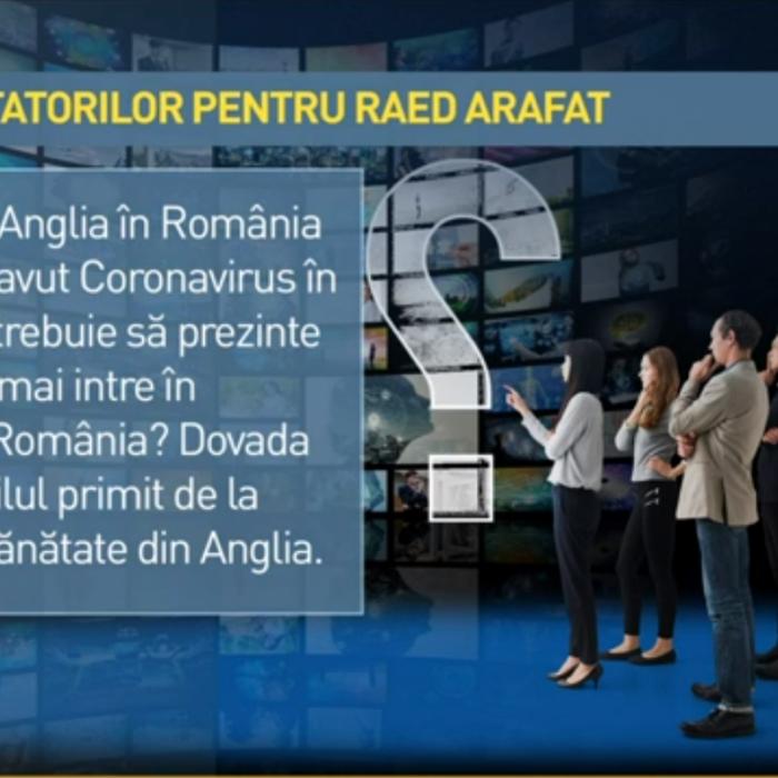 Raed Arafat, lămuriri pentru românii din Anglia care vin în România: Excepții de carantinare