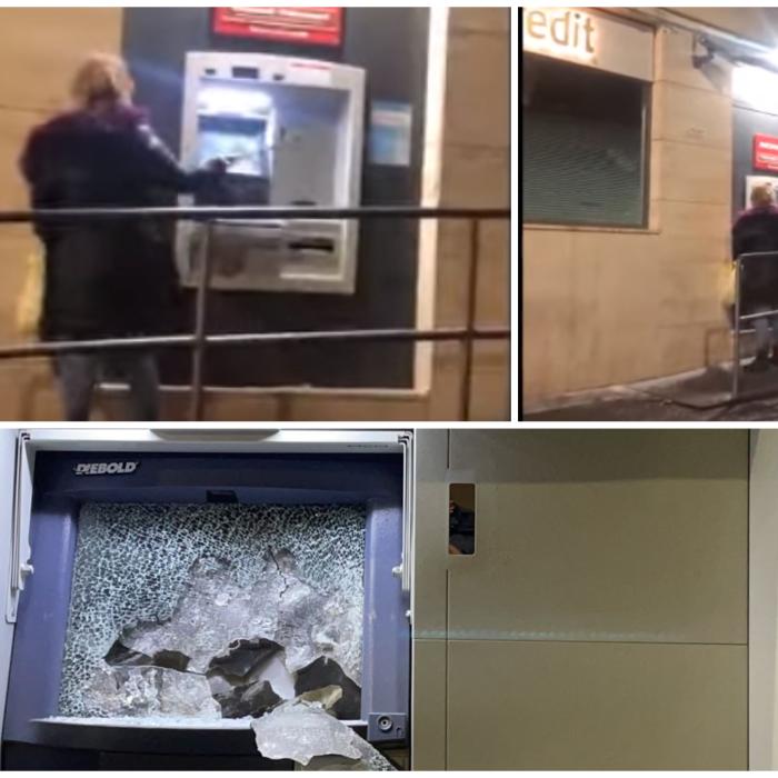 Italia. Româncă arestată, după ce a DISTRUS un bancomat cu ciocanul - VIDEO