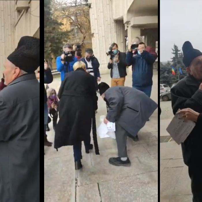 Raluca Turcan, cadou neașteptat de la un pensionar: „Credeam că nu o să vă opriţi să vorbiţi cu mine”