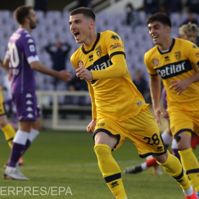 Valentin Mihăilă, gol superb în Parma-Roma. Dennis Man i-a pasat. Românii fac spectacol în Serie A