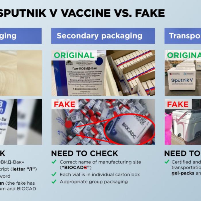 Mii de doze false de vaccin, descoperite: „Erau concepute și ambalate pentru a semăna cu Sputnik V"