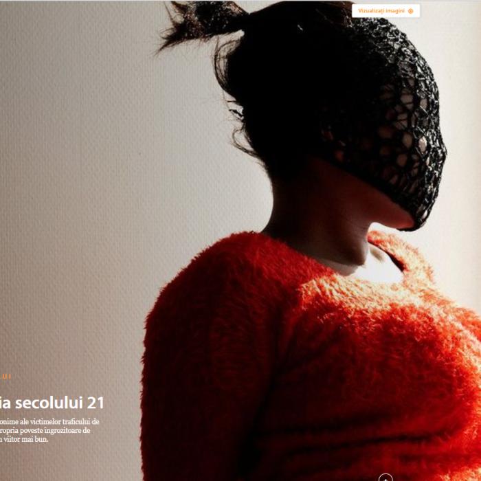 Drama unei prostituate românce, portretizată de un celebru fotograf din Olanda: „După naștere, au răpit-o și legat-o de pat timp de 2 ani“