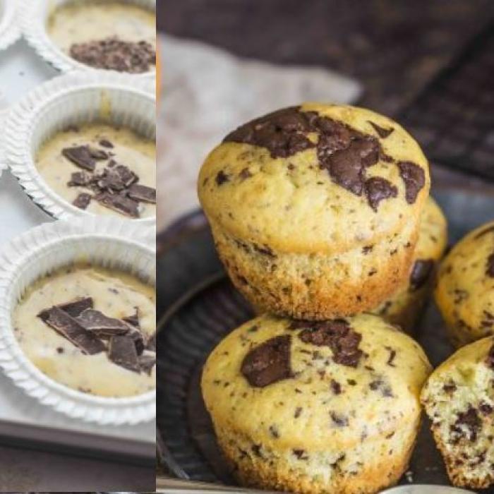 Brioșe cu portocale și ciocolată. Rețeta desertului ideal din câteva ingrediente. Fără lapte și fără unt