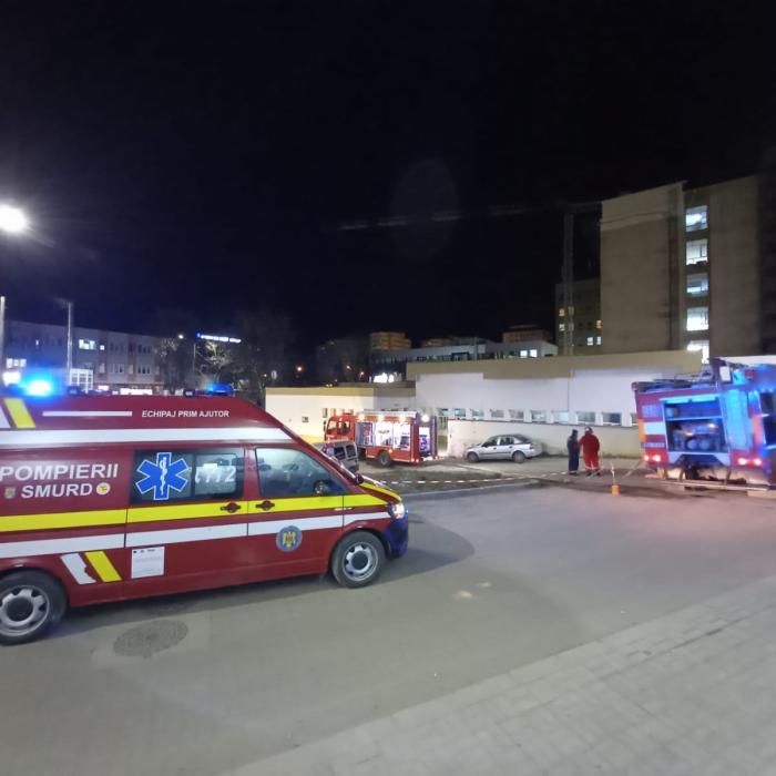Incendiu la Spitalul Județean de Urgență Bacău