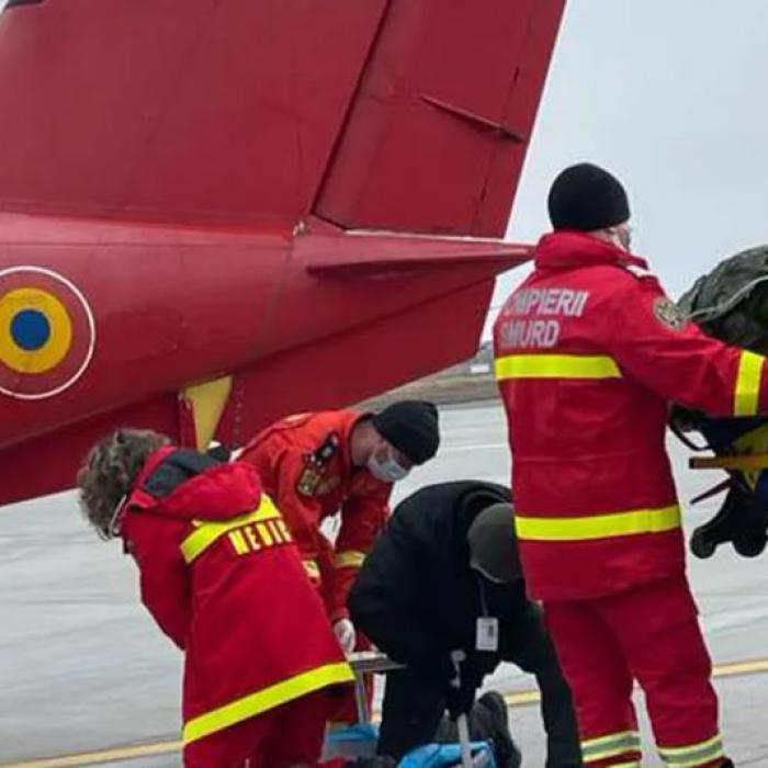 Român, cu arsuri pe 50% din corp, transportat de SMURD la un spital din Germania