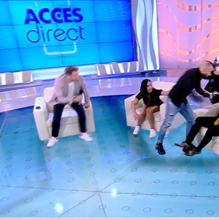Rafaelo, luat la bătaie, în toiul emisiei, la „Acces Direct“. Mirela Vaida, în stare de șoc: „Plec eu! Nu vin aici să văd violență, bolovani!“