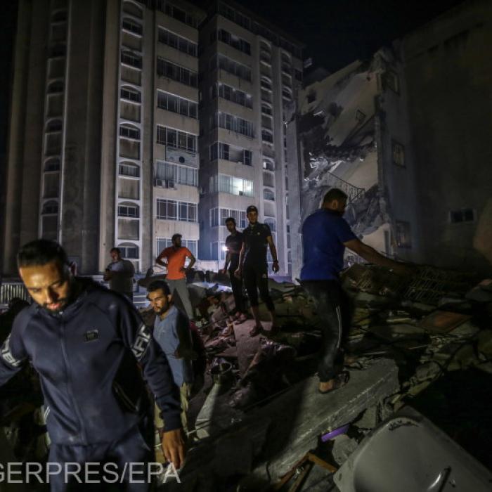 O nouă serie de atacuri aeriene puternice asupra orașului Gaza. Bilanțul a ajuns la aproape 200 de morți