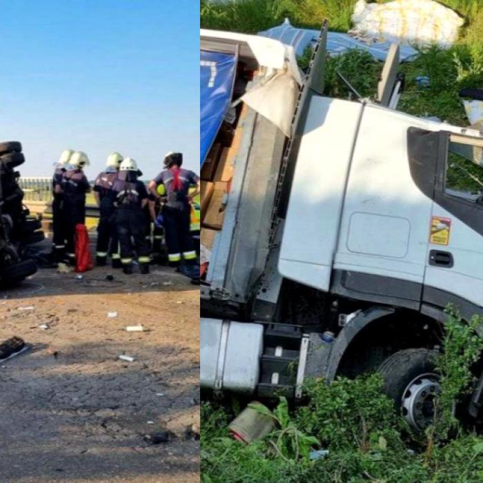 Ungaria. Șoferul român care a intrat cu TIR-ul într-un microbuz, la un pas de arest: Era cu soția în cabină. Trei pasageri morți pe loc