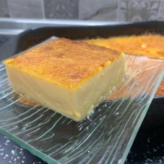 Desert din trei ingrediente. Fără făină și fără praf de copt. Foarte rapid și super bun 