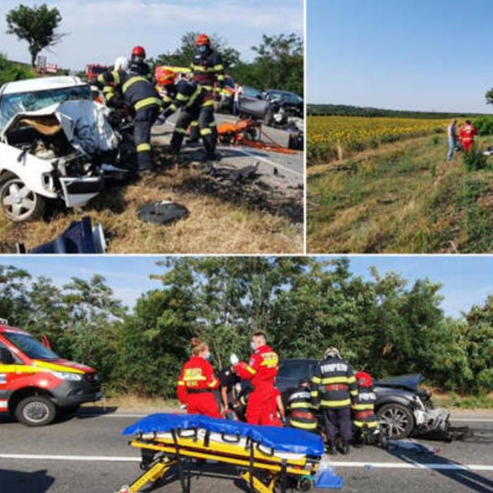 UPDATE. Un adult și un copil de patru ani au murit, într-un accident grav. Două mașini s-au ciocnit în județul Bihor