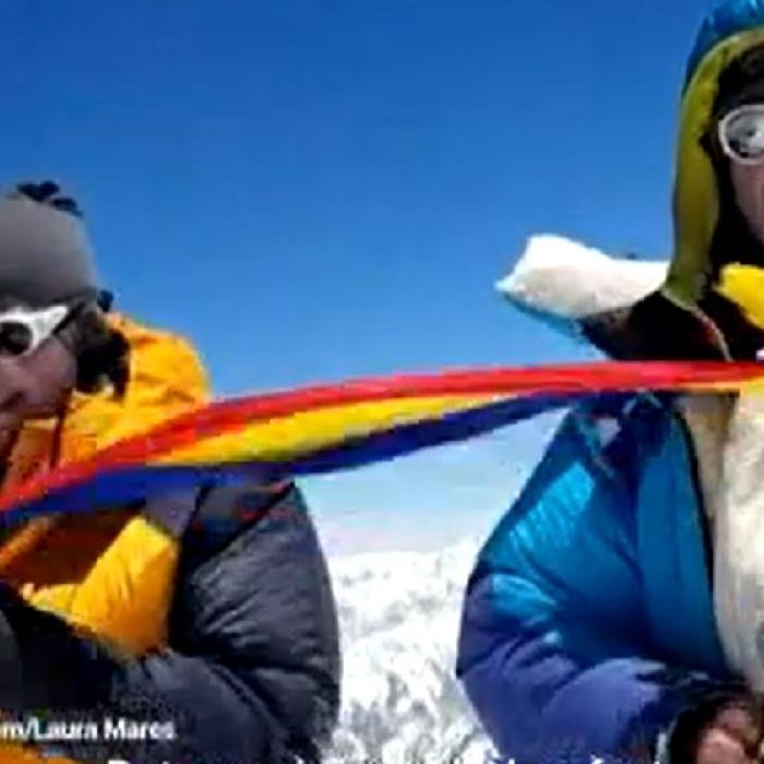 Alpinista Laura Mareș a dus tricolorul la peste 8.000 de metri înălțime 