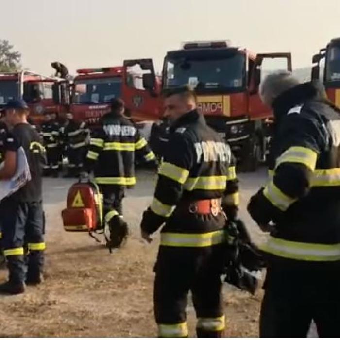Pompierii români, a şasea zi de intervenţie în Grecia